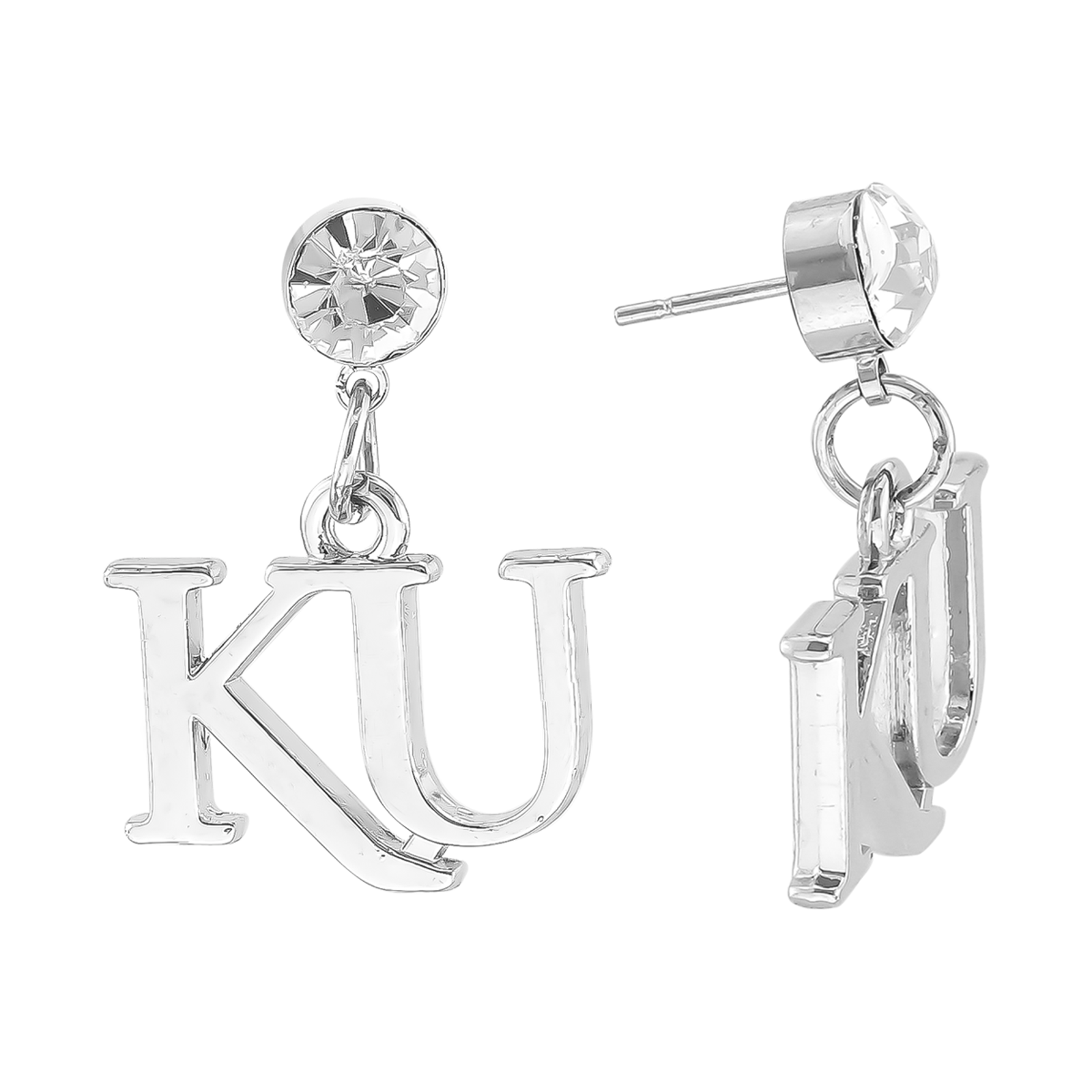 New Kansas Jayhawks Women's Dangle Logo Charm Earrings, Ncaa